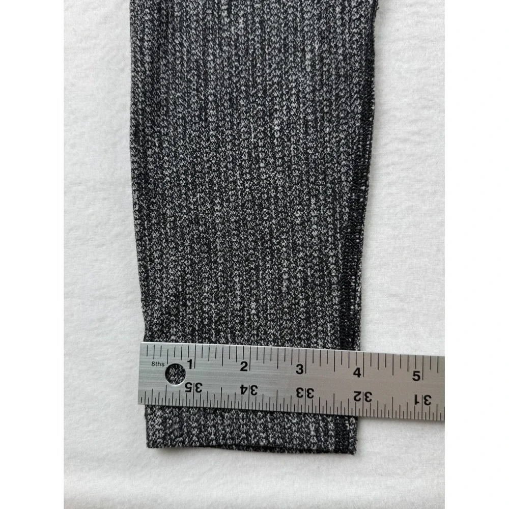 Lululemon Wunder Under Pant Coco Pique Black & White Full Length Size 6